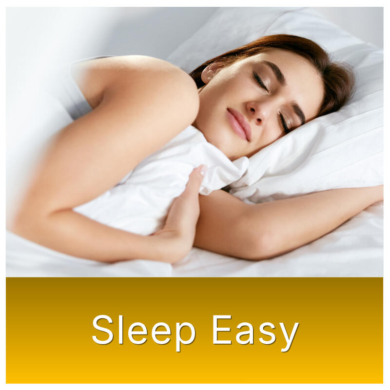 Best natural sleep supplement. A woman sleeping peacefully. Woman staying focused and productive. Memory Fuel creatine brain supplement for mental clarity
